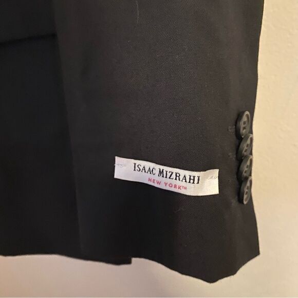 Isaac Mizrahi Blazer Sports Jacket Black Formal Wedding Neutral Staple - Picture 5 of 8